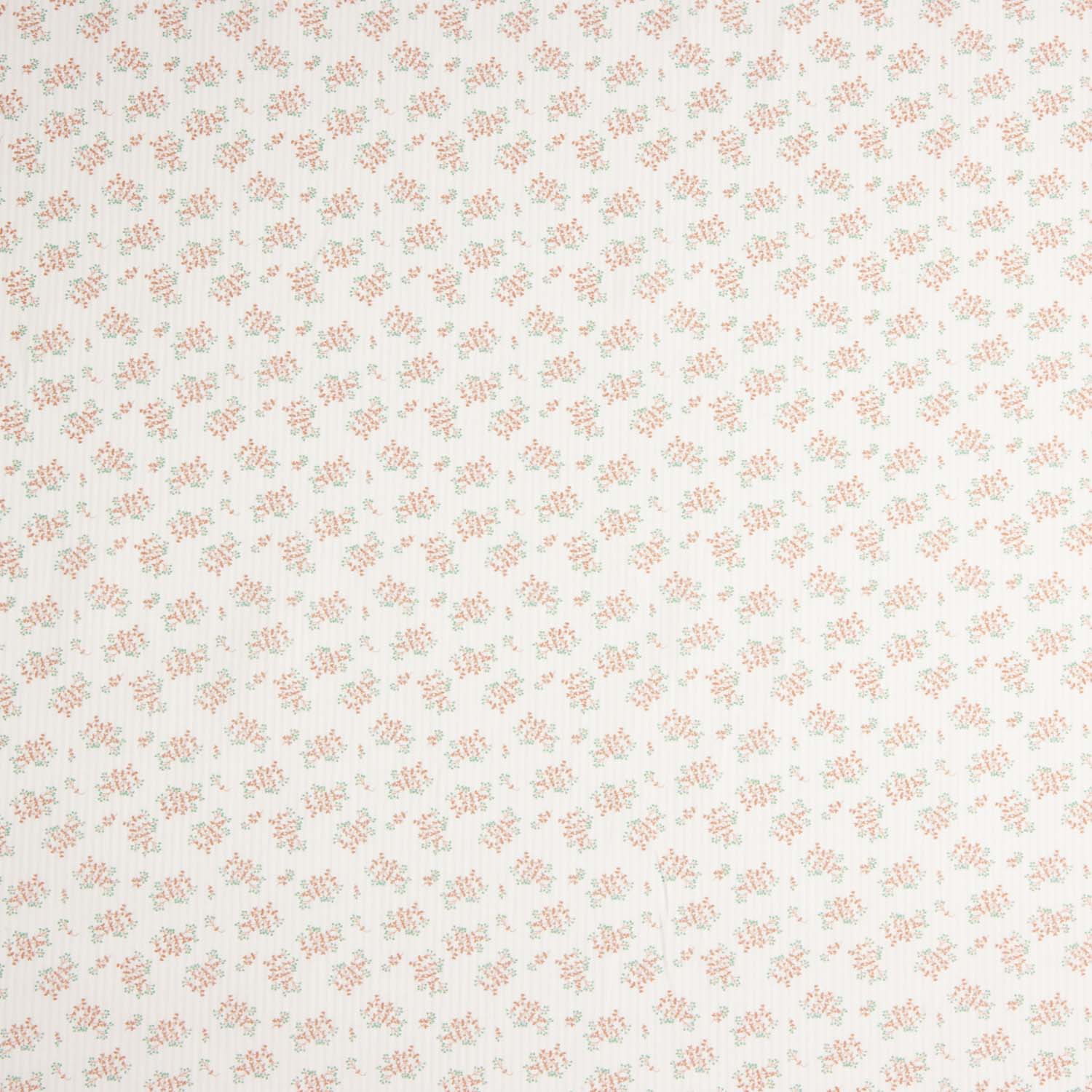 Petit Floral Coral Cotton Poplin - Ribes y Casals