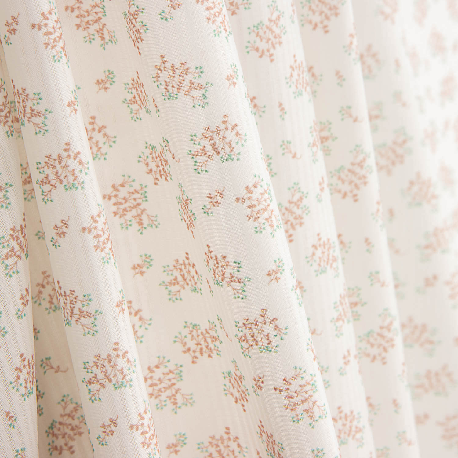 Petit Floral Coral Cotton Poplin - Ribes y Casals
