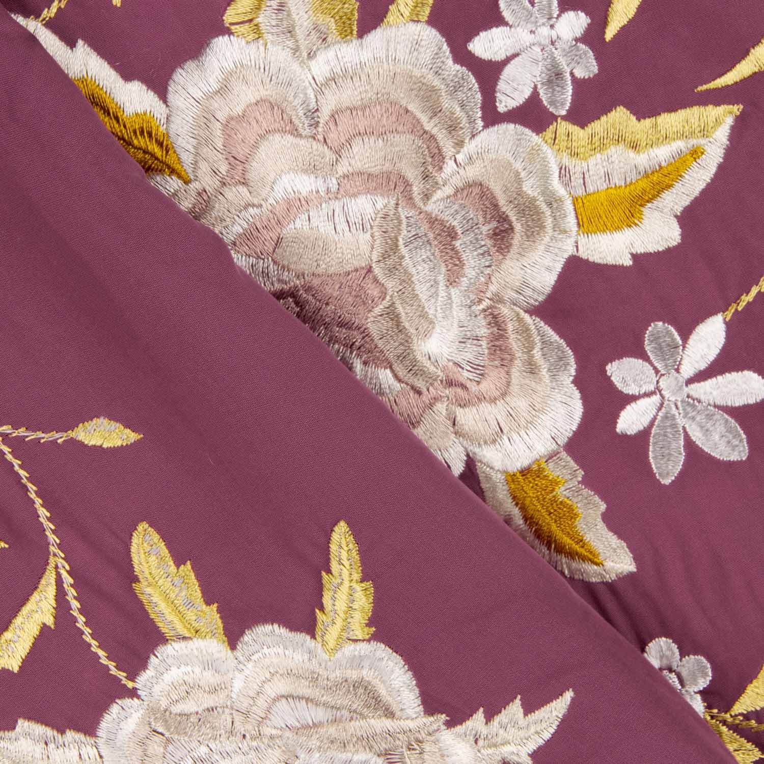 Tencel Embroidered Shawl Light Burgundy - Ribes y Casals