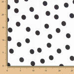 Koshibo Polka Dots 15mm White-Black - Ribes y Casals