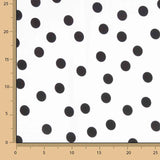 Koshibo Polka Dots 15mm White-Black - Ribes y Casals
