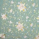 Tencel Embroidered Mineral Green Shawl - Ribes y Casals