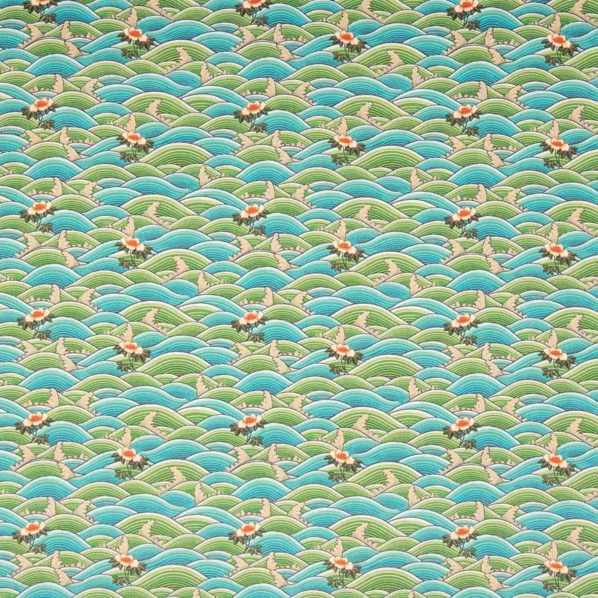 Water-Repellent Zen Garden Coated Fabric - Ribes y Casals