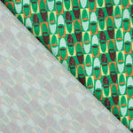 Mint Green Retro Lightweight Printed Crêpe - Ribes y Casals