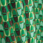 Mint Green Retro Lightweight Printed Crêpe - Ribes y Casals