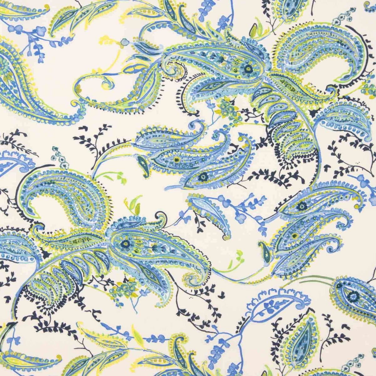 Aqua Boho Paisley Viscose - Ribes y Casals