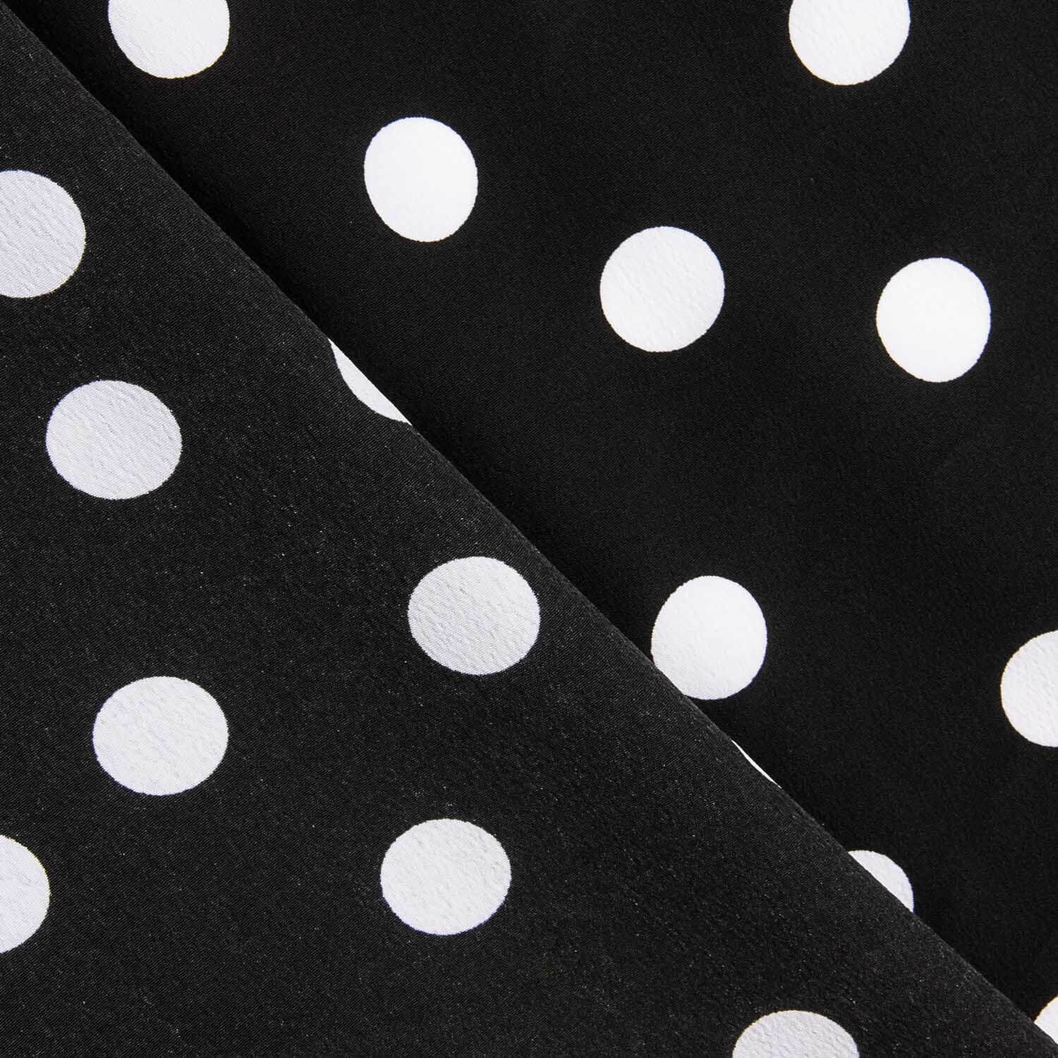 Koshibo Polka Dots 15mm Black-White - Ribes y Casals