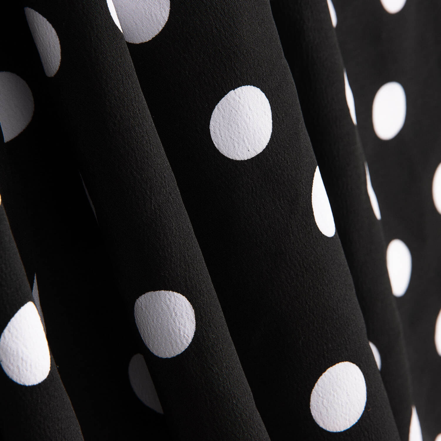 Koshibo Polka Dots 15mm Black-White - Ribes y Casals