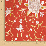 Tencel Embroidered Red Shawl - Ribes y Casals