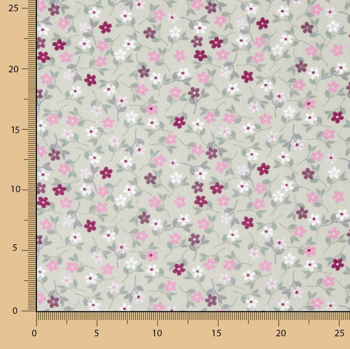 Poplin Cotton Flowers Linda Kaky - Ribes y Casals