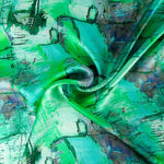Printed Silk Satin Kihei - Ribes y Casals