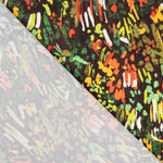 Autumn Green Abstract Floral Lightweight Crêpe - Ribes y Casals