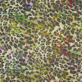 Khaki Laminated Leopard Elastic Mesh - Ribes y Casals