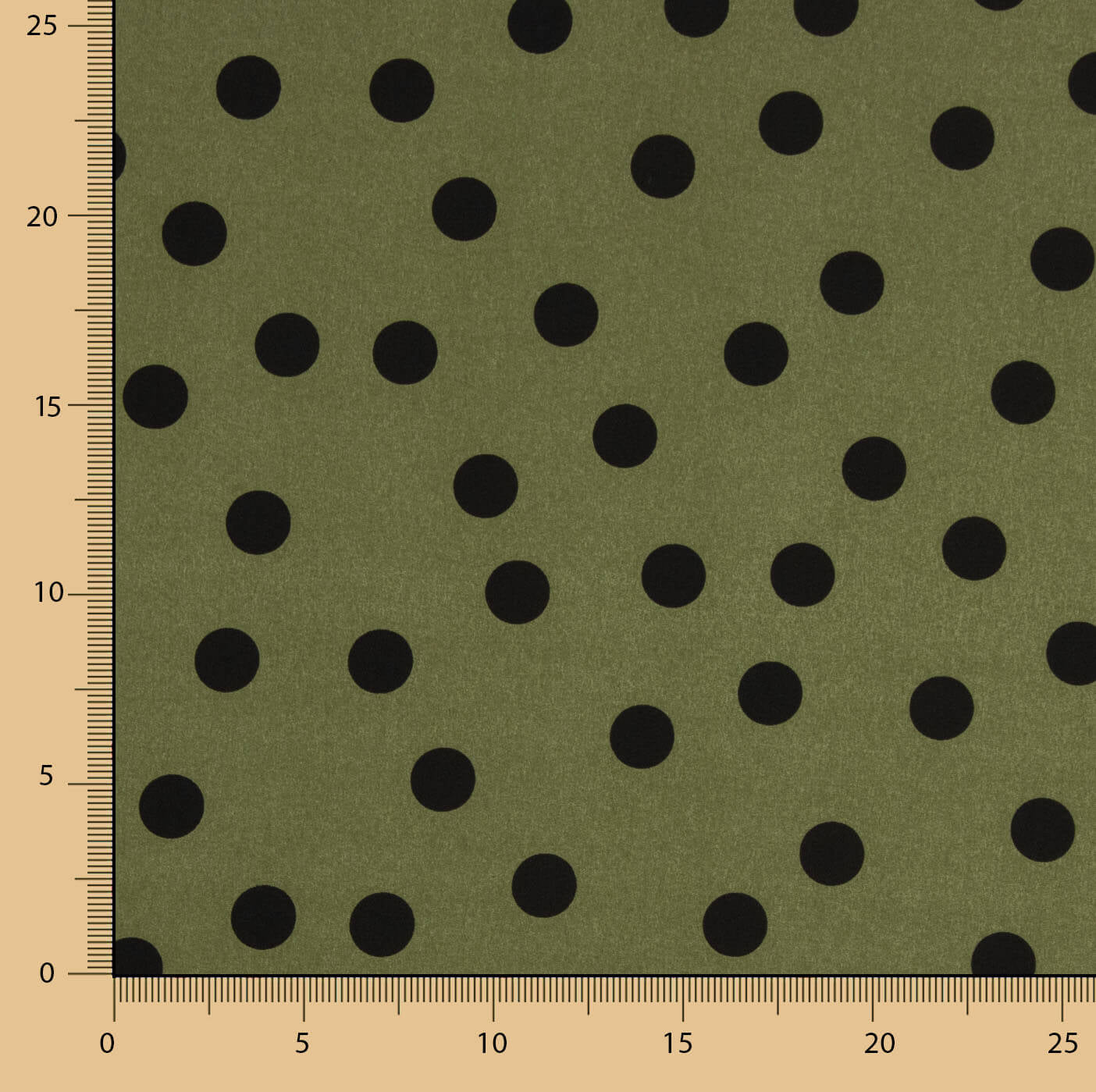 Koshibo Polka Dots 17mm Delavé Khaki - Ribes y Casals