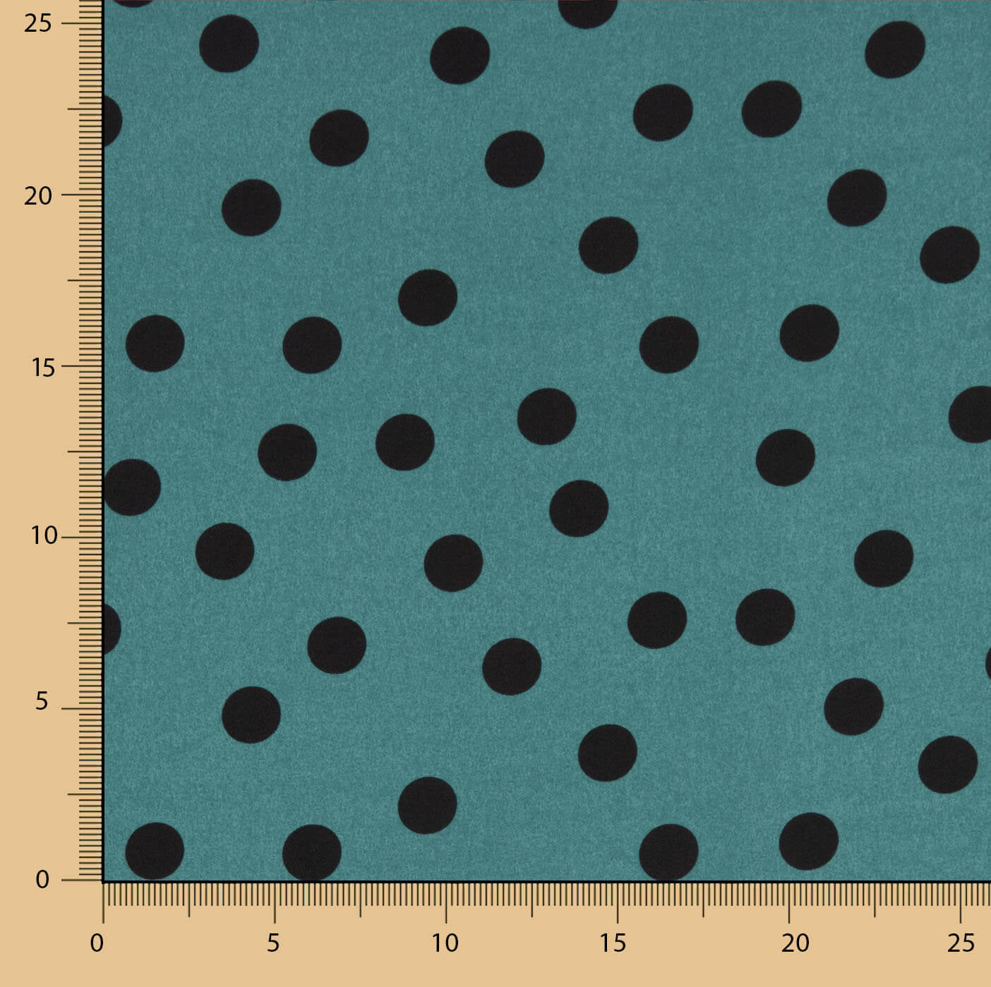 Koshibo Polka Dots 7mm Delavé Petrol - Ribes y Casals