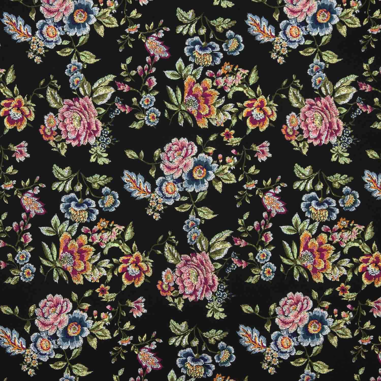 Koshibo Black Printed Shawl - Ribes y Casals