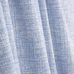 Blue Linen Effect Cotton Poplin - Ribes y Casals