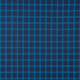 Blue Plaid Cotton Flannel Fabric - Ribes y Casals