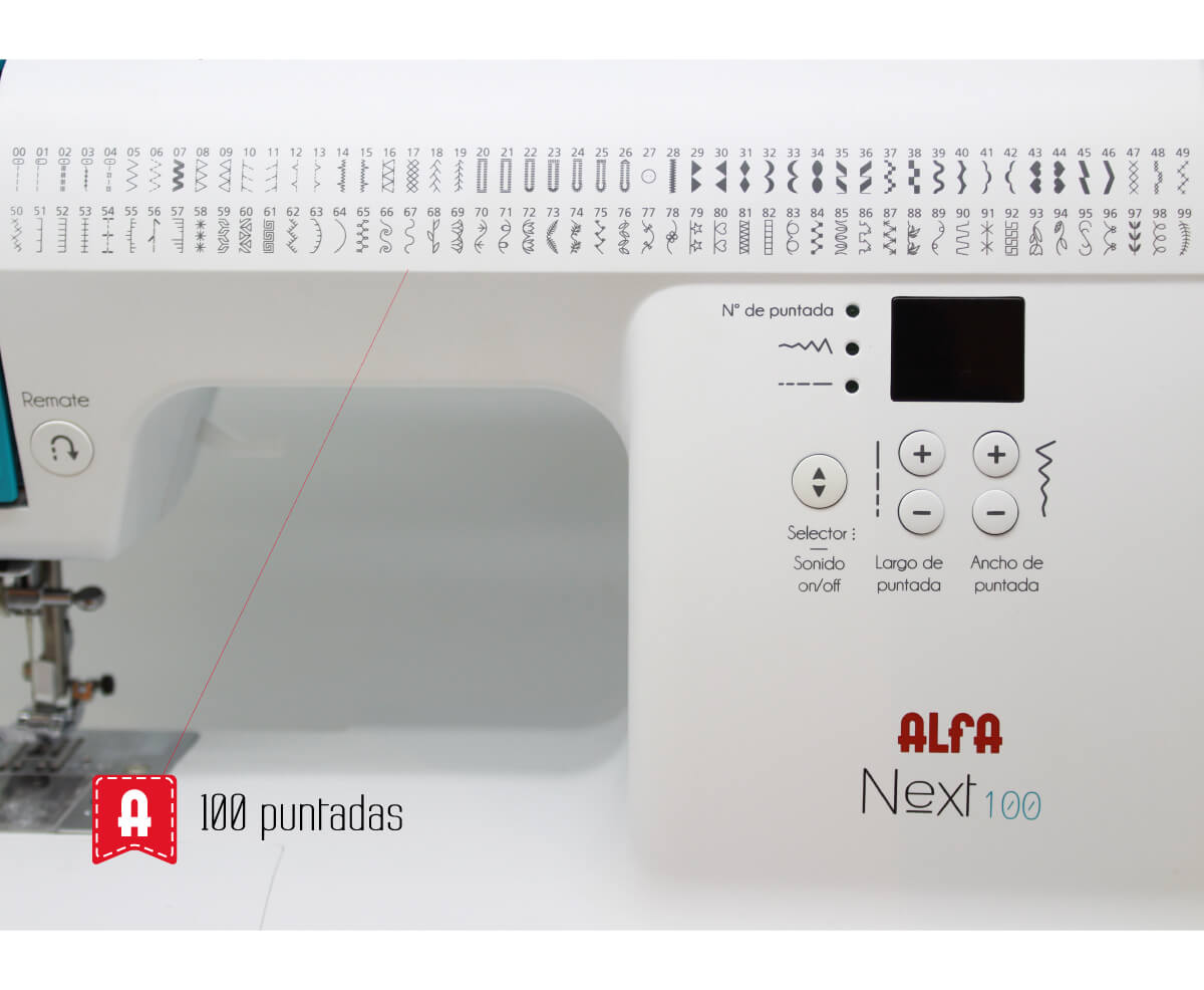 Alfa Next100 sewing machine - Ribes y Casals