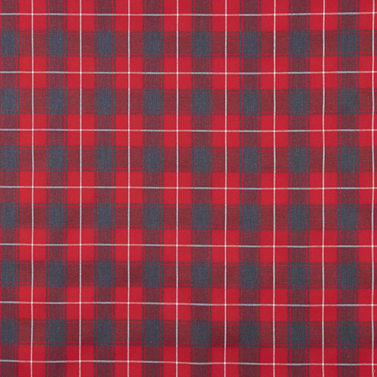 Scotland Red and Grey Tartan Cotton Flannel Fabric - Ribes y Casals