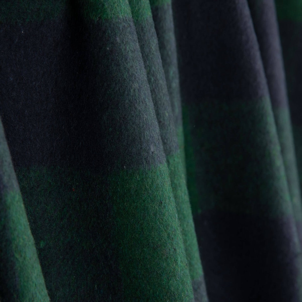 Green and Navy Checked Mouflon - Ribes y Casals