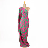 Fuchsia-Green Shadow Print Satin Fuchsia-Green - Ribes y Casals