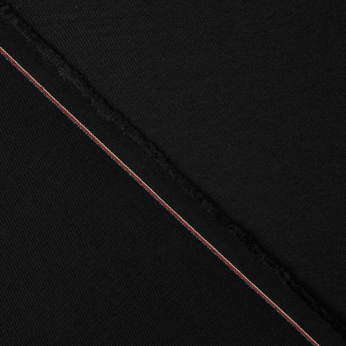 Plain Black Suit Wool Herringbone - Ribes y Casals