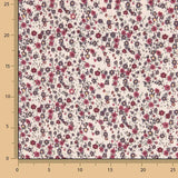 Floral Print Calico in Burgundy and Grey - Ribes y Casals