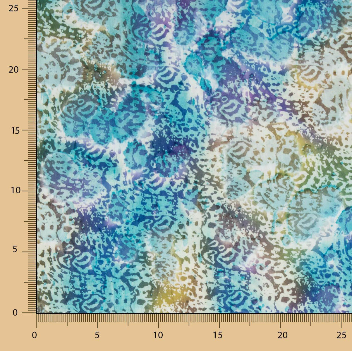 Batik poplin Bangui Turquoise - Ribes y Casals