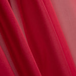 Strawberry Red Silk Chiffon - Ribes y Casals