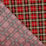 Red Noel Checked Cotton Poplin - Ribes y Casals