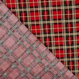 Red Noel Checked Cotton Poplin - Ribes y Casals