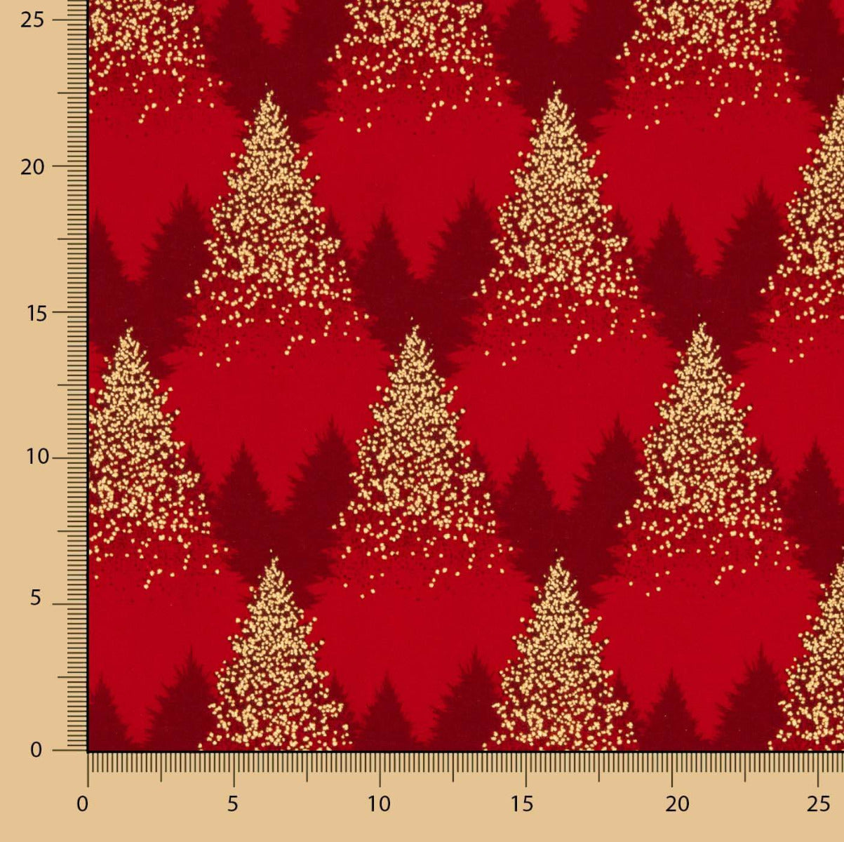 Cotton Poplin Fir Red - Ribes y Casals