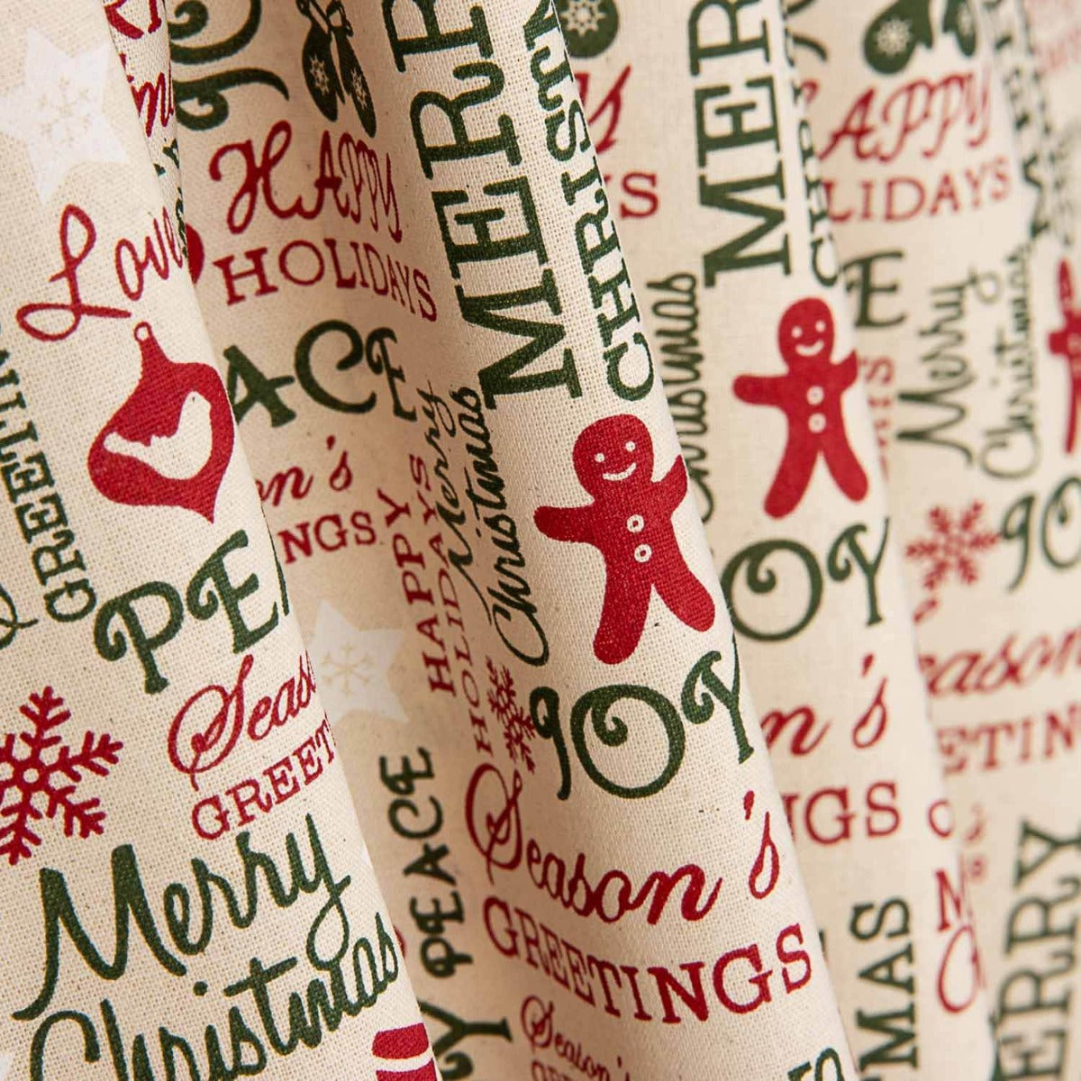 Christmas Poplin Ecru Hou - Ribes y Casals