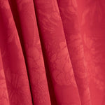 Viscose Jacquard Flowers Red - Ribes y Casals