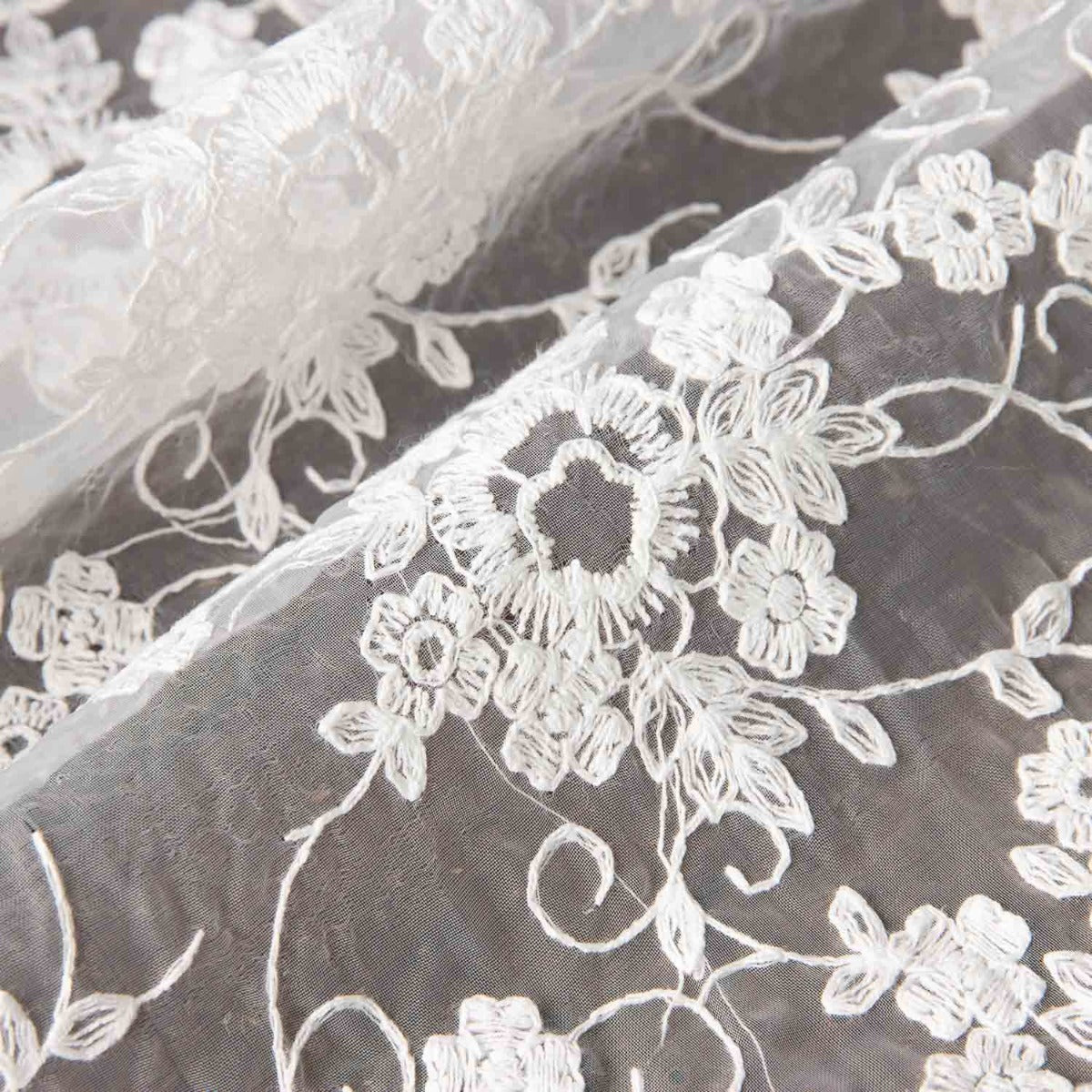 Embroidered Floral Tulle “Alba” - Ribes y Casals