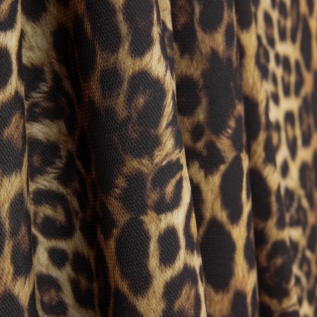 Leopard Print Stretch Piqué Remnant - Various lengths x 145 cm wide - Ribes y Casals