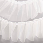 Cinta Plisada Garrucha 6 cm Blanco Natural - Ribes y Casals