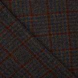 Red Check Poncho Wool - Ribes y Casals