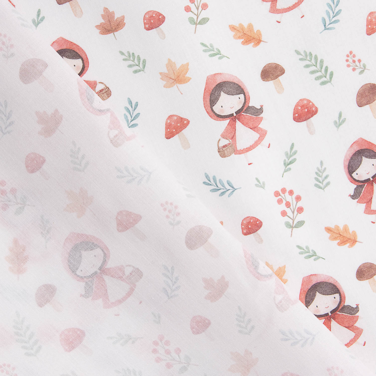 Little Red Riding Hood printed percale - Ribes y Casals
