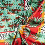 Tropical Safari Print Polyester Satin - Ribes y Casals