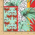 Tropical Safari Print Polyester Satin - Ribes y Casals