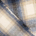 Blue, Natural and Beige Checked Mouflon - Ribes y Casals