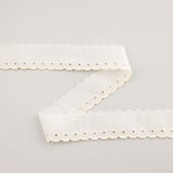 Embroidered Cotton Ribbon 2.5cm - Ribes y Casals