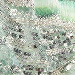 White and Green Gradient Tulle Beading - Ribes y Casals