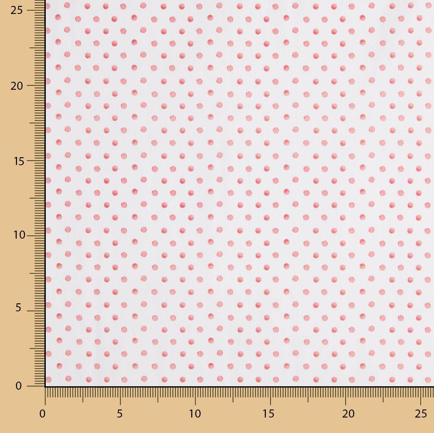 Percale fabric printed with mini red dots - Ribes y Casals