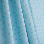 Blue Leaves Printed Percale - Ribes y Casals