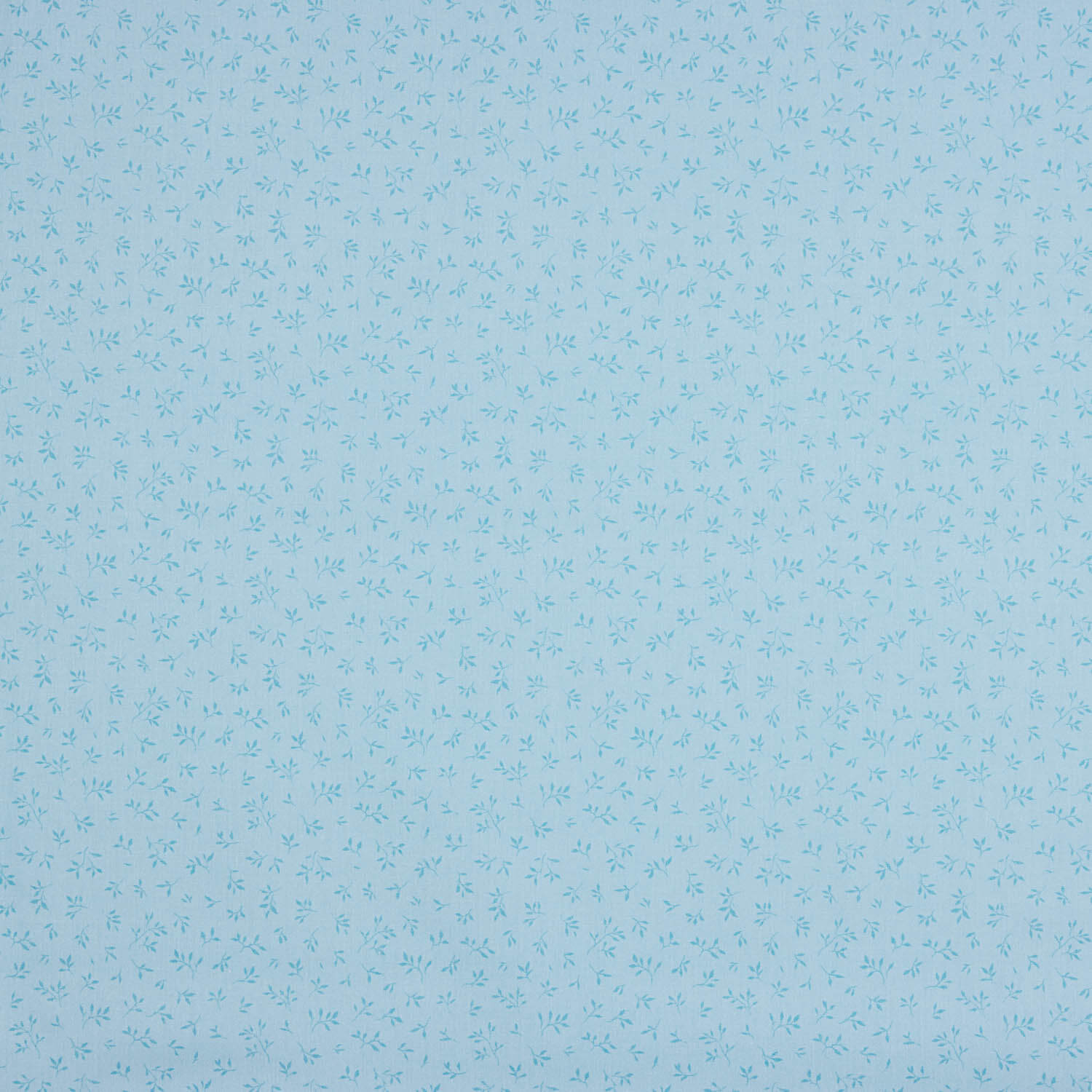 Blue Leaves Printed Percale - Ribes y Casals