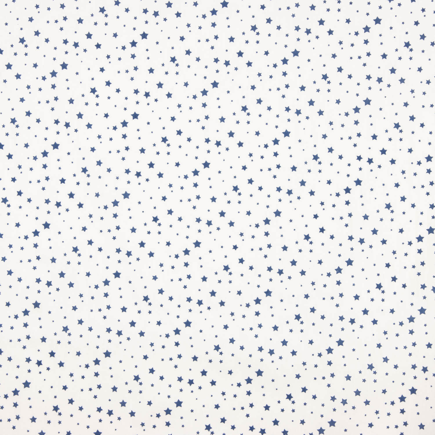 Star Print Cotton Percale with White Background - Ribes y Casals