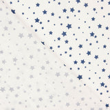 Star Print Cotton Percale with White Background - Ribes y Casals